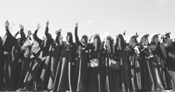 Yemeni women and anti-government protesters shout slogans during a rally demanding the trial of Yemeni President Ali Abdullah Saleh in Sanaa