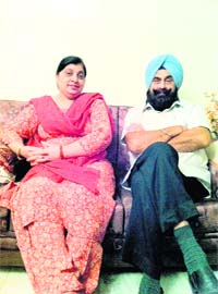 Jagit Singh Kang and his wife Indeerjeet Kaur