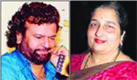 Hans Raj Hans and Anuradha Paudwal