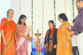 Dr Pankaj Mittal, Vice-Chancellor of Bhagat Phool Singh Mahila Vishwavidyalaya, Khanpur Kalan, inaugurates a two-day extension lecture programme in Sonepat.