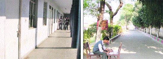 City colleges wore a deserted look following a strike of the Punjab and Chandigarh Teachers’ Union in Ludhiana on Wednesday