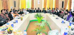 The BCA department of Government MAM College holds a symposium in Jammu on Friday. 