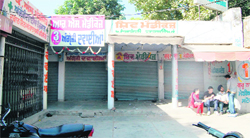 Chemist close their shops on Majitha Road in protest against the registration of a case against them in Amritsar on Saturday.