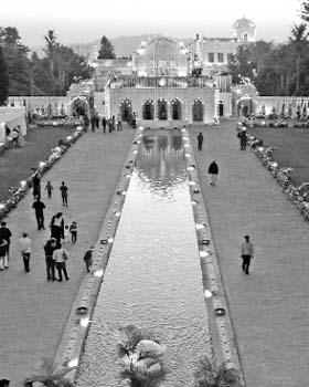 A view of the decorated Pinjore Garden