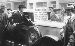 New York after the crash on Wall Street in 1929