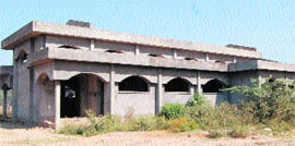 The building of the new slaughter house at Guman Pura, near Amritsar.