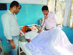 Doctors return to work at a hospital in Amritsar on Wednesday.