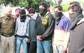 The accused being produced in a court in Ludhiana on Wednesday