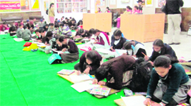 Students from over 20 schools explore their creative side during a workshop at KT Kala Art Gallery in Amritsar.