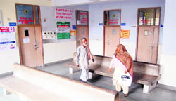 An OPD at the Civil Hospital wears a deserted look as doctors proceed on mass casual leave in Amritsar