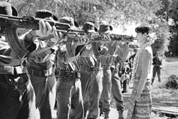 A sequence from the film The lady based on the life of Aung San Suu Kyi