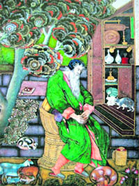 Dolor: Painting by Farrukh Beg, dated 1615.Museum of Islamic Art, Doha