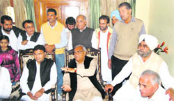Chief Minister Bhupinder Singh Hooda addresses mediapersons at Ratia