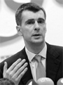 Russian tycoon and US basketball team owner Mikhail Prokhorov in Moscow on Monday. 