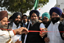 Deputy Chief Minister Sukhbir Singh Badal launching the solid waste management project at Jalalabad on Tuesday. 