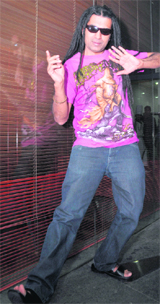 Singer Apache Indian was on a visit to Ludhiana on Tuesday.