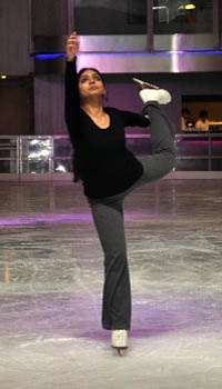 A special preview of the first Ice Skating Rink on the opening day with figure skaters in Ambience Mall, Gurgaon. 