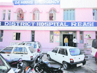 Ill-equipped: The 45-bedded Reasi District Hospital doesnt have fire extinguishers. 