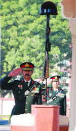 Major-General Anil Verma, COS, Chetak Corps, laid a wreath at the martyrs' memorial, Yoddha Yaadgar, situated inside the Bathinda military station while other senior serving and retired officers too paid tributes.