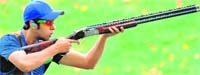 Man Singh during a training session at the New Moti Bagh Gun Club