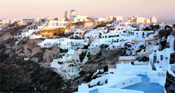 According to a legend, at the dawn of every New Year gods used to collect in the Santorini Island in the Aegean Sea in Greece to watch the daybrea