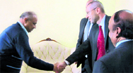 Tarsem Kumar Garg, Chancellor, MMU, welcomes delegates of Brno University of Technology, Czech Republic, in Mullana.