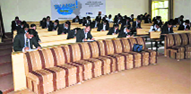 Students of Guru Nanak Institute of Technology, Mullana, during a placement drive.