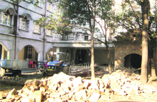The under construction mini secretariat building in Kangra.