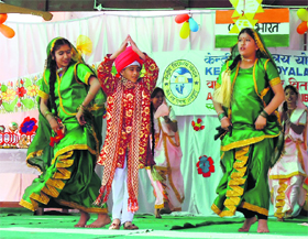 Students of KV Yol Cantt perform at the annual school function. 