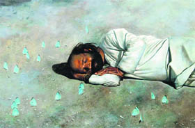 Suman Gupta's award winning art work: In Trance.