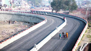 The Domoria Overbridge which is likely to be complete by December 31. 