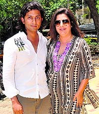 Shirish Kunder and Farah Khan