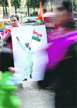 India Against Corruption volunteers at a campaign for Jan Lokpal Bill in Mumbai. 