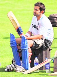 Gautam Gambhir will open the batting for India