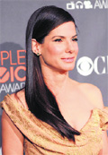 Festive spirit: Sandra Bullock 