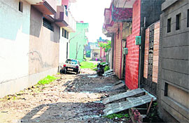 One of the illegal colonies in Amritsar.