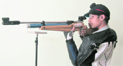 Adil during a practice session. 