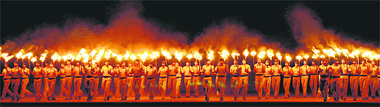 The Chandigarh Police revived its two-decade-old practice of Mashaal Parade as part of its Police Week celebrations