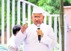 A file photo of Anna Hazare