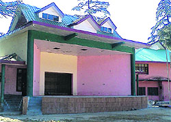 The recently renovated Holi Kala Manch in Palampur