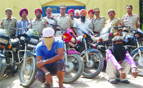 The police was successful in busting several gangs of vehicle lifters and other criminals in Amritsar.