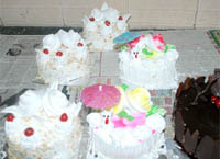 Thanks to occasions like New Year and Christmas, the sale of cakes has increased in the city. 