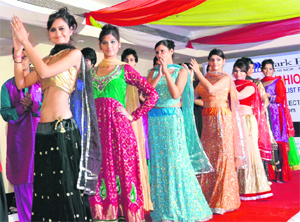 Models display latest trends at a fashion show in Faridabad
