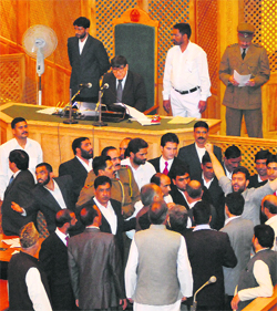 The year will be remembered for unruly scenes in the J & K Assembly, use of unparliamentary language, most of which had to be expunged by presiding officers and frequent disruptions.