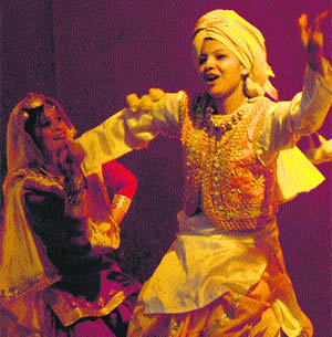 NCC cadets perform a dance on the concluding day of an NCC camp at Government College for Women in Ludhiana.