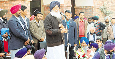 CM Parkash Singh Badal and campaigns in Lambi. 