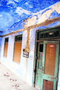 Walls of TB Hospital in Amritsar speak of the damage caused to the building over a period of time