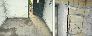 The dilapidated condition of a house at a fire station in Industrial Area, Phase I, Chandigarh. 