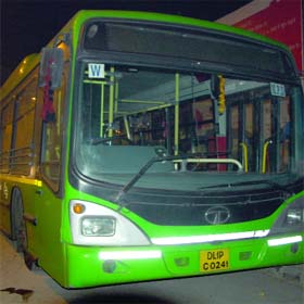 The bus involved in the accident