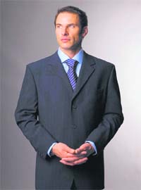 A trendy stitched suit is the preference of most males